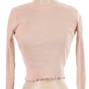 Madewell Ribbed Top in Soft Pink